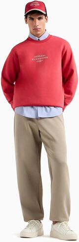 Armani Exchange Men's Pullover Sweatshirt with Bold Logo in Saudi Arabia