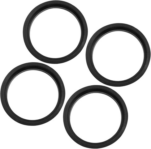 Motoforti Car Hub Rings Rings Bore Center 66.6 إلى 57.1 مم - 4pcs بلاستيك أسود طويل الأمد in Saudi Arabia