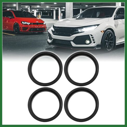 Motoforti Car Hub Rings Rings Bore Center 66.6 إلى 57.1 مم - 4pcs بلاستيك أسود طويل الأمد in Saudi Arabia
