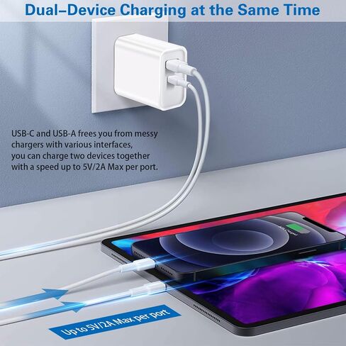 iSeekerKit for A-pple Watch Charger, 20W USB Fast Charging Block in Kuwait