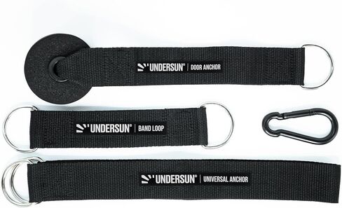 مرساة عالمية داخلية/خارجية لأشرطة المقاومة من Undersun Fitness، شديدة التحمل مع قلب من النايلون الصلب، رائعة للسفر أو المنزل أو التدريبات الخارجية والمزيد in Kuwait