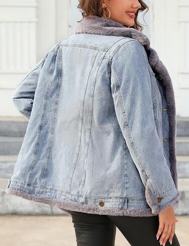 Bellivera Women Twill Parka Jacket, Winter Fashion Warm Long Hood Coat with Faux Fur Collar in Kuwait