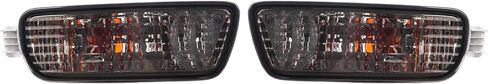 HECASA Pair Turn Signal Light w/Bulbs Compatible with 2001-2004 Toyota Tacoma Front Bumper Turn Signal Lamp Smoke Lens Left Right Side Replacement for TO2531140 TO2530140 in Saudi Arabia