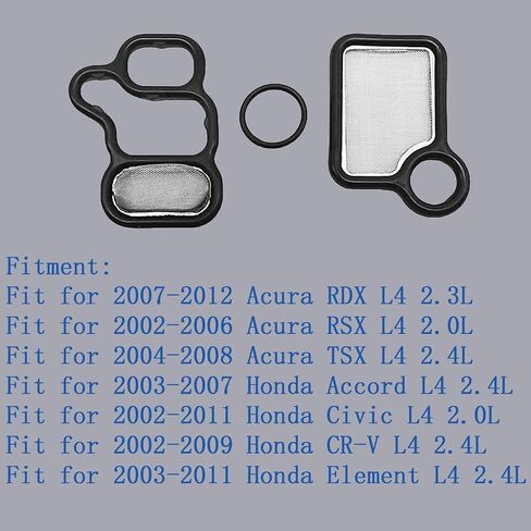 حشيات صمام الملف اللولبي الأسطوانة الرأس تتناسب مع Acura RDX RSX TSX ، مناسبة لعنصر هوندا أكورد CISC CR-V ، استبدل 15815-RAA-A02 15845-RAA-A01 91319-PAA-A01 ، مع البث in Saudi Arabia