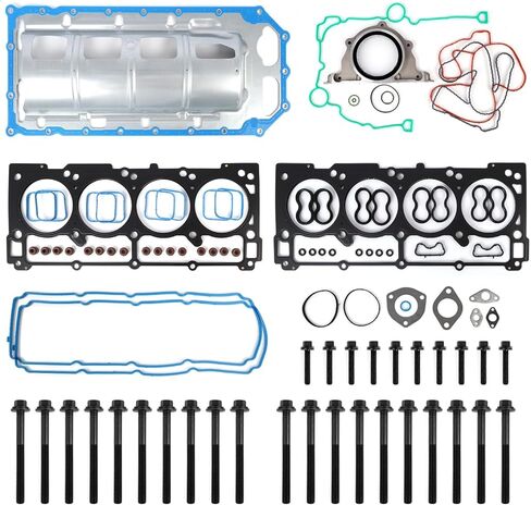 5.7 مجموعة حشية Hemi Head & Oil Pan Gasket Kit W/براغي تناسب 2009-2016 Dodge RAM 1500/2500/3500 Durango ، لـ Chrysler Aspen 5.7L V8 Engine - HS26423PT in Kuwait