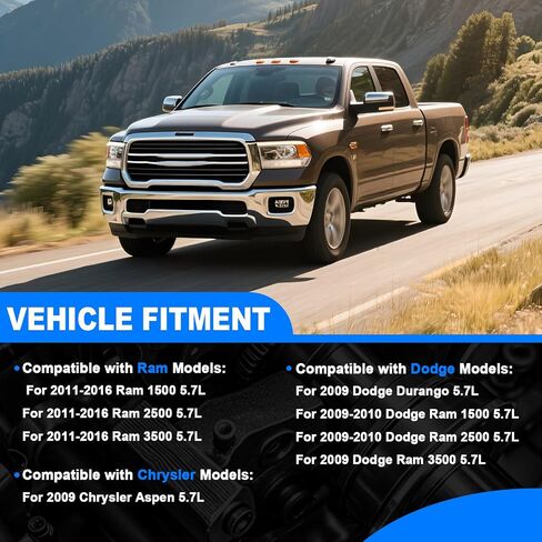 5.7 مجموعة حشية Hemi Head & Oil Pan Gasket Kit W/براغي تناسب 2009-2016 Dodge RAM 1500/2500/3500 Durango ، لـ Chrysler Aspen 5.7L V8 Engine - HS26423PT in Kuwait