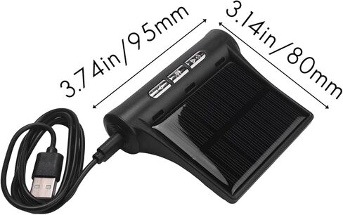 CAR Solar Digital Clock مع شاشة LCD وقت درجة الحرارة في السيارة لزينة جزء السيارة الشخصية في الهواء الطلق ب in Saudi Arabia