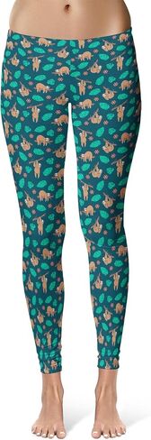 Crazy Dog T-Shirts Womens Funny Leggings Cute Elastic Tights for Ladies Workout Running Yoga Pants in Saudi Arabia
