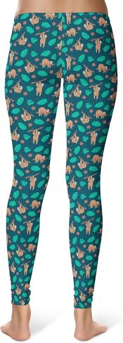 Crazy Dog T-Shirts Womens Funny Leggings Cute Elastic Tights for Ladies Workout Running Yoga Pants in Saudi Arabia