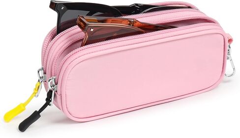 حقيبة نظارات مزدوجة ، حقيبة نظارة شمسية ثنائية ناعمة ، حامل نظارات السفر المحمولة مع مقطع in Kuwait