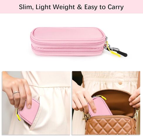 حقيبة نظارات مزدوجة ، حقيبة نظارة شمسية ثنائية ناعمة ، حامل نظارات السفر المحمولة مع مقطع in Kuwait