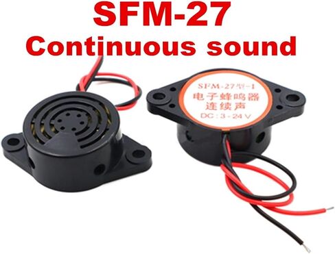 5pcs Alarm High-Decibel DC 3-24V 12V 220V Buzzer Beep Alarm Intermittent Continuous Beep(Intermittent Sound) in Saudi Arabia