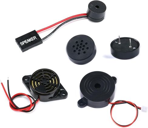 5PCS SFM-27 DC 3-24V Active Buzzer Magnetic Long Continous Beep Tone Piezo Buzzer, Motherboard Speaker Computer Horn(1W-8R-2308) in Saudi Arabia