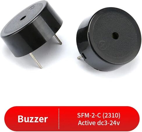 5PCS SFM-27 DC 3-24V Active Buzzer Magnetic Long Continous Beep Tone Piezo Buzzer, Motherboard Speaker Computer Horn(1W-8R-2308) in Saudi Arabia