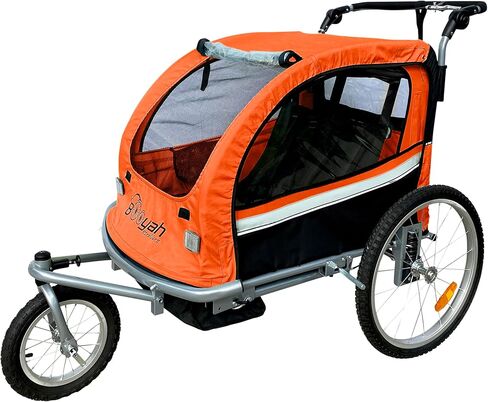 Booyah Strollers دراجة أطفال ومقطورة وعربة أطفال II (أخضر) in Saudi Arabia