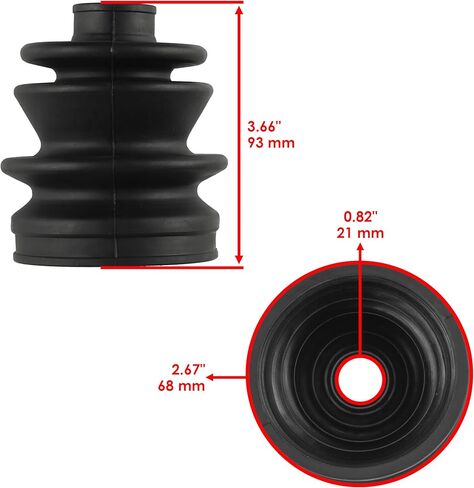 Caltric Front or Rear Axle Inner Outer CV Boot Kit Compatible with Arctic Cat 700 700S 2011-2017 in Saudi Arabia