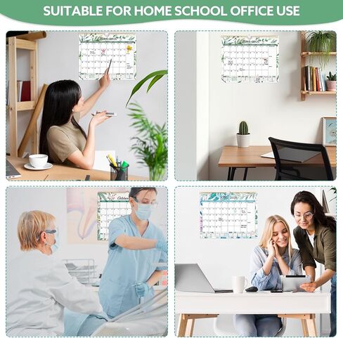 Wall Calendar 2025-2026, 18 Month Large Desk Calendar from January 2025 to June 2026 14.5" x 11.8" Monthly Calendar with Twin-Wire Binding for Home Office Planning Personal Organisers in Kuwait