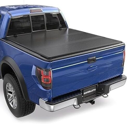 غطاء تونيو للشاحنة ثلاثي الطي بطول 5.5 قدم متوافق مع 2004 2005 2006 2007 2008 Ford F150 F-150 (باستثناء تراث 2004) Styleside 3 أضعاف على غطاء سرير الشاحنة العلوي in Saudi Arabia