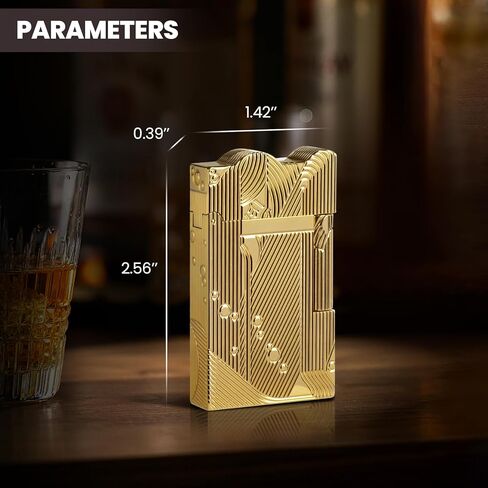 YUSUD Vintage Trench Lighter, One Piece Sanji Lighter, Cool Pipe Lighters Fluid Refill, Brass Copper Lighter, Unique Kerosene Lighter Gifts for Men Woman Dad (Fuel Not Included) in Kuwait