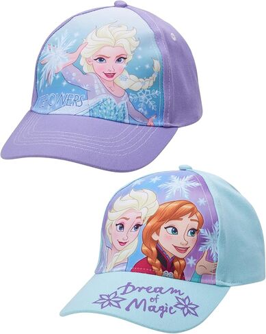 مجموعة Dadny Dad Dad Dad ، Elsa و Anna Girls Baseball مع حافة منحنية للأطفال الصغار والأطفال ، Frozen Dream 2 Pack in Saudi Arabia