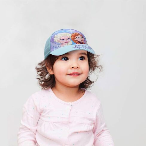 مجموعة Dadny Dad Dad Dad ، Elsa و Anna Girls Baseball مع حافة منحنية للأطفال الصغار والأطفال ، Frozen Dream 2 Pack in Saudi Arabia