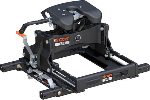 CURT 16057 A25 Sliding 5th Wheel Hitch, 25,000 lbs, Fits Select Chevy, Ford, GMC Puck System in Saudi Arabia