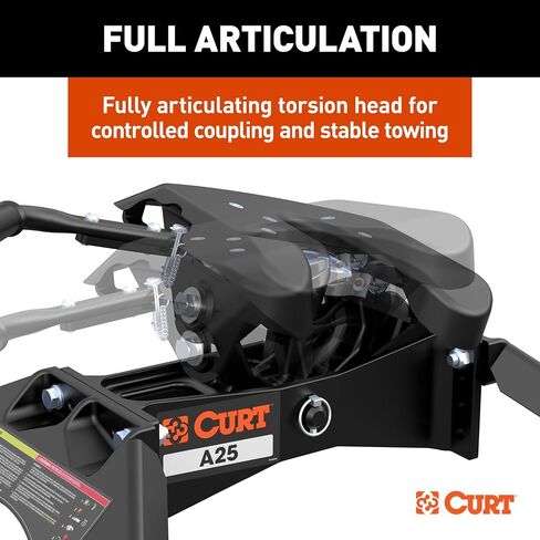 CURT 16057 A25 Sliding 5th Wheel Hitch, 25,000 lbs, Fits Select Chevy, Ford, GMC Puck System in Saudi Arabia