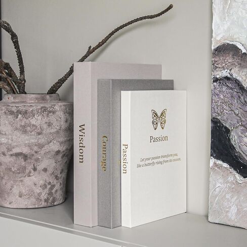 Decorative Books for Home Decor - Decorative Books for Coffee Table, Linen - Minimalist - Aesthetic - Fake - Faux Books for Decoration, Photo Storage and Keepsake Box, Motivational Animal Theme in Saudi Arabia