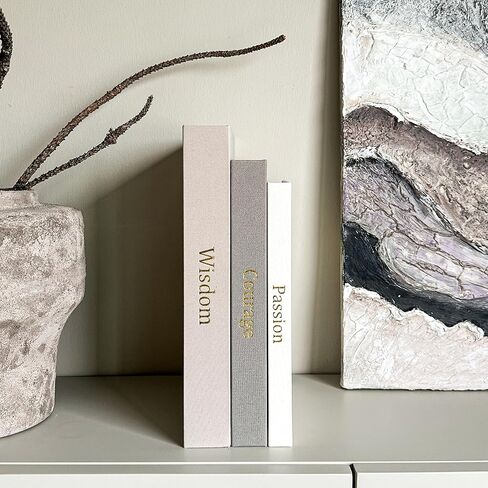 Decorative Books for Home Decor - Decorative Books for Coffee Table, Linen - Minimalist - Aesthetic - Fake - Faux Books for Decoration, Photo Storage and Keepsake Box, Motivational Animal Theme in Saudi Arabia