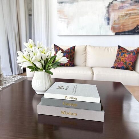 Decorative Books for Home Decor - Decorative Books for Coffee Table, Linen - Minimalist - Aesthetic - Fake - Faux Books for Decoration, Photo Storage and Keepsake Box, Motivational Animal Theme in Saudi Arabia