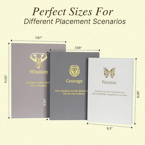 Decorative Books for Home Decor - Decorative Books for Coffee Table, Linen - Minimalist - Aesthetic - Fake - Faux Books for Decoration, Photo Storage and Keepsake Box, Motivational Animal Theme in Saudi Arabia