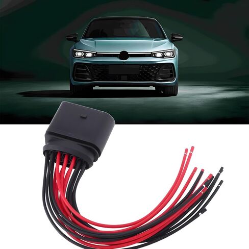 ECSING 14Pin Headlight Connector Sluge Harness 3C0973837 متوافق مع Audi متوافق مع VW in Kuwait