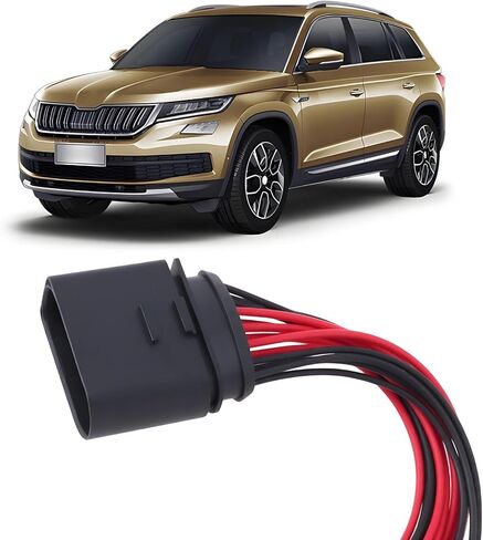 ECSING 14Pin Headlight Connector Sluge Harness 3C0973837 متوافق مع Audi متوافق مع VW in Kuwait