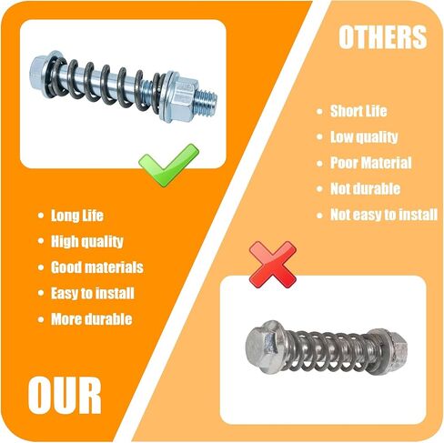 Car Exhaust Manifold Bolts,Steel M10x1.5 Mm Exhaust Bolts and Nuts Kit with Springs for Exhaust Gasket,Professional Exhaust Flange Bolts Car Accessories for Most Cars,muffler Exhaust 2pcs in Saudi Arabia