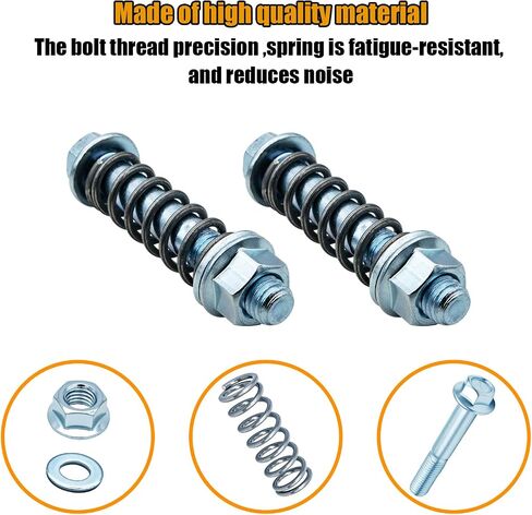 Car Exhaust Manifold Bolts,Steel M10x1.5 Mm Exhaust Bolts and Nuts Kit with Springs for Exhaust Gasket,Professional Exhaust Flange Bolts Car Accessories for Most Cars,muffler Exhaust 2pcs in Saudi Arabia
