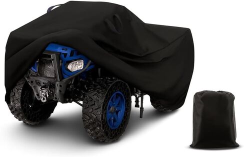 ATV Cover with Handles and Buckle - All Weather - Outdoor ATV Cover - HEAVYDUTY Protection - 4 Wheeler/Quad - FITS Polaris, Suzuki, Honda, Kawasaki, Yamaha in Saudi Arabia