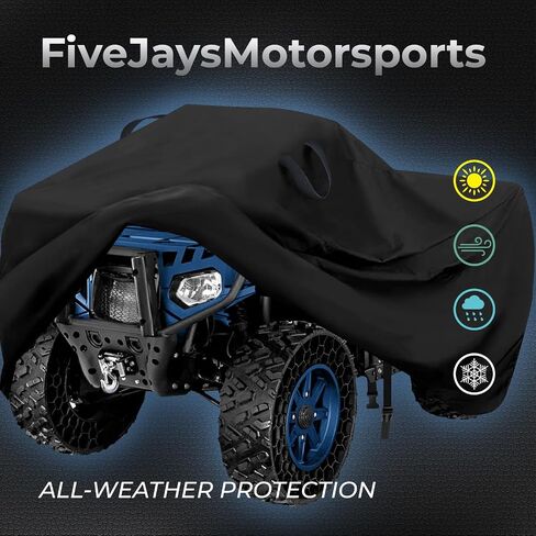 ATV Cover with Handles and Buckle - All Weather - Outdoor ATV Cover - HEAVYDUTY Protection - 4 Wheeler/Quad - FITS Polaris, Suzuki, Honda, Kawasaki, Yamaha in Saudi Arabia