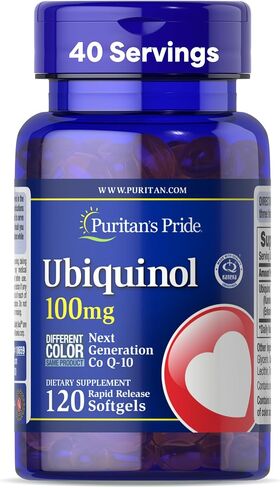Puritan's Pride Ubiquinol 100mg, Supports Heart Health,120 Softgels in Saudi Arabia