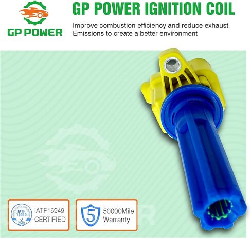 IGNITION COIL 12596547 12612369 UF497 SET OF 6 COMPATIBLE WITH Buick Rainier Chevrolet Colorado Trailblazer EXT GMC Canyon Envoy Hummer H3 H3T Isuzu Ascender Saab 9-7X 2.9 3.7 4.2 L4 L5 L6 in Saudi Arabia