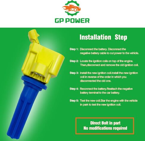IGNITION COIL 12596547 12612369 UF497 SET OF 6 COMPATIBLE WITH Buick Rainier Chevrolet Colorado Trailblazer EXT GMC Canyon Envoy Hummer H3 H3T Isuzu Ascender Saab 9-7X 2.9 3.7 4.2 L4 L5 L6 in Saudi Arabia