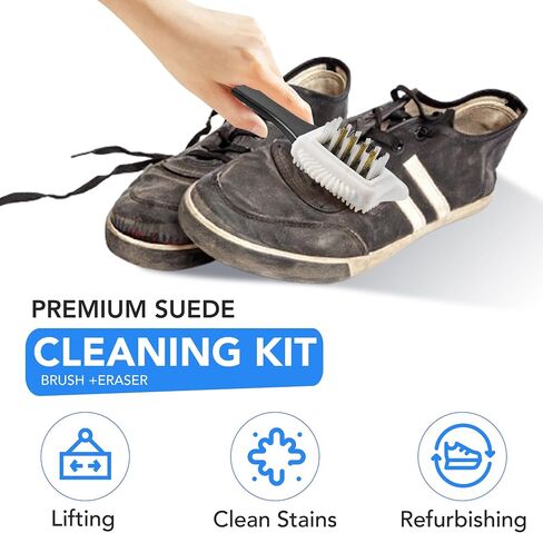 Shoe Washing Machine Bag 2PCS – Premium White Mesh Laundry Bags for Sneakers & Tennis Shoes, Washer & Dryer Safe with Adjustable Shoe Trees, Cleaning Brush & Dual Scuff Erasers – Travel Dorm Gym in Saudi Arabia