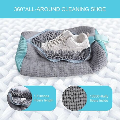Shoes Laundry Bag Keep Shoes Clean, 2 Pcs Set - Shoe Wash Bag for Washing Machine, 360° Wrap Shoe Washing Bag for Sneakers, Boots & Delicate Footwear, Reusable Shoe Cleaning Bag (Yellow) in Saudi Arabia