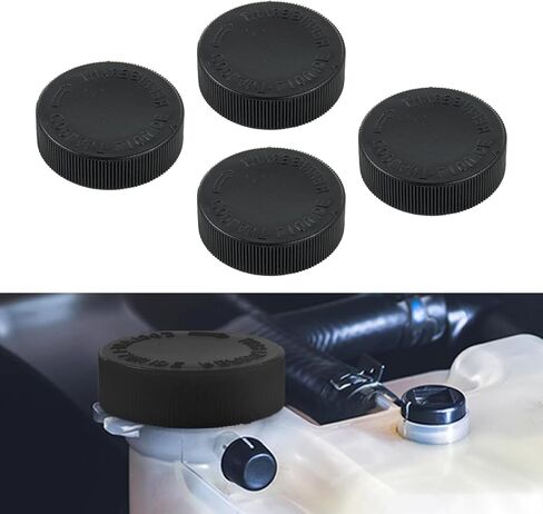 21712-79900 Car Engine Radiator Coolant Water Tank Reservoir Cap, Engine Cooling System Overflow Expansion Bottle Cap, Car Radiator Cover Replacement Compatible with Most Models (2PCS) in Saudi Arabia