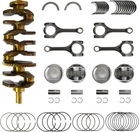 2AZ 2AZFE Engine Crankshaft & Con Rods & Bearings & Pistons Kit Fit For Toyota Camry Scion 2.4L Scion tC 2005-2010 Scion xB 2008-2015#04111-0H300 13211-0H050 13011-28161 in Saudi Arabia