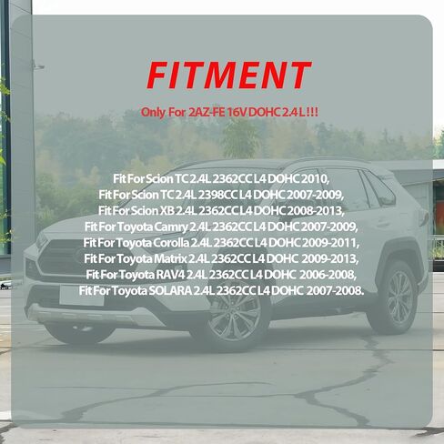 2AZ 2AZFE Engine Crankshaft & Con Rods & Bearings & Pistons Kit Fit For Toyota Camry Scion 2.4L Scion tC 2005-2010 Scion xB 2008-2015#04111-0H300 13211-0H050 13011-28161 in Saudi Arabia