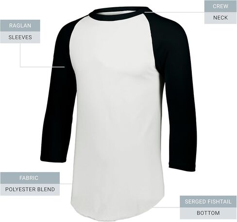 Augusta Sportswear Baseball Jersey 2.0, Athletic Heather/Dark Green, 3XL in Kuwait