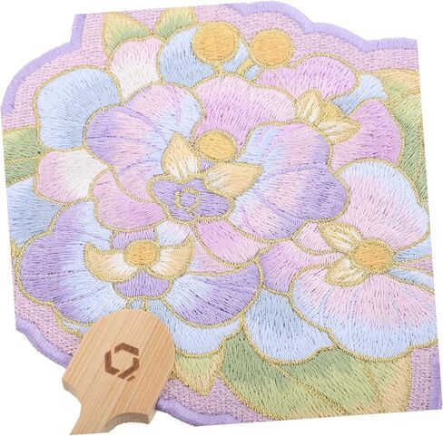 Gatuida Butterfly Orchid Hand Fan مع التطريز والمقبض الخشبي التقليدي من المعجبين الصينيين بأسلوب زخرفي للمناسبات الثقافية وديكور المنزل in Kuwait