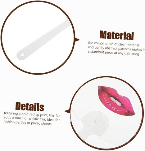 10pcs فريدة من نوعها الشفاه الجولة جولة محفوظات باليد ، والمعجبين بالتجمعات الاحتفالية والديكور الصيفي in Saudi Arabia