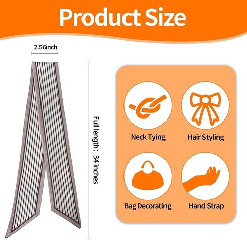 24PCS Fashion Scarves for Women Multifunctional Neck Scarves Purse Scarf Headbands for Bags Hair Accessories in Saudi Arabia