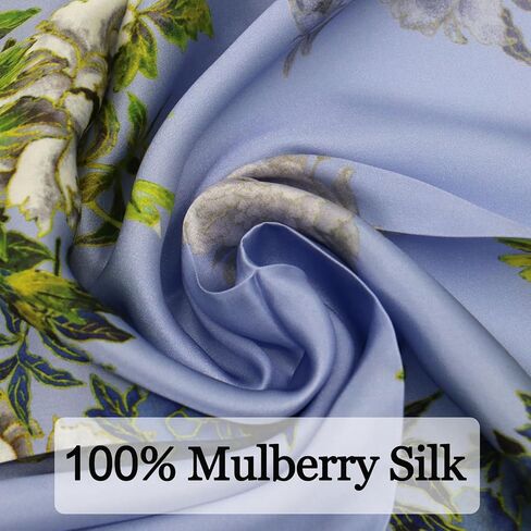 Ciormis 100 ٪ Mulberry Silk Scarf-Women's 21 ''/27''Square حرير الشعر وشاح in Kuwait